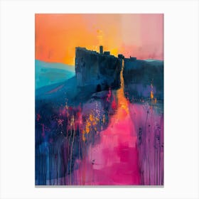 Sunset At The Castle 1 Canvas Print