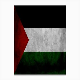 Palestine Flag Texture Canvas Print
