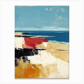 Sand And Sea, Abstract Canvas Print