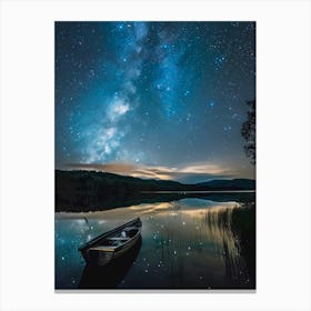 Starry Night in the lake 1 Canvas Print