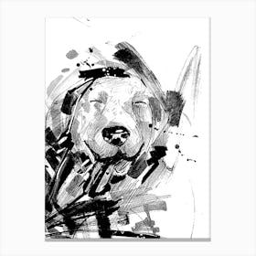 Dog Drawing Canvas Print