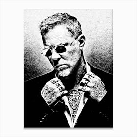 James Hetfield Metallichead band music 21 Canvas Print