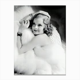 Jean Harlow Portrait Canvas Print