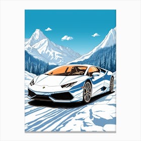 Lamborghini Huracan Tropical  2 Canvas Print