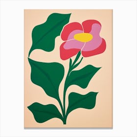 Cut Out Style Flower Art Calla Lily 2 Canvas Print