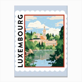 Luxembourg 1 Travel Stamp Poster Canvas Print