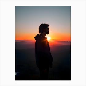 Sunset Silhouette Canvas Print