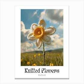 Knitted Flowers Daffodil  3 Canvas Print