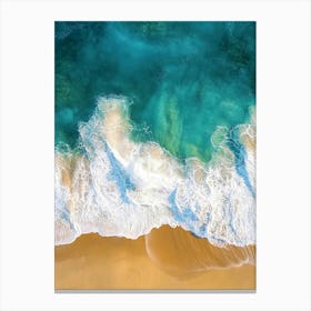 Aerial View Of A Beach 68 Canvas Print