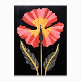 Carnation 1 Hilma Af Klint Inspired Flower Illustration Canvas Print