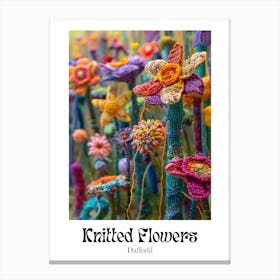 Knitted Flowers Daffodil  5 Canvas Print