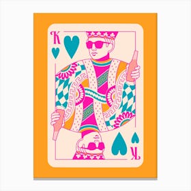 King Of Hearts Canvas Print