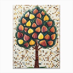 Mosaic Fig Tree Canvas Print