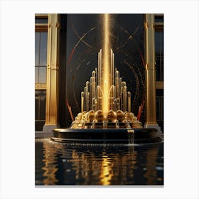 Fountain Of Gold 1 Canvas Print