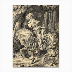 Alice And The White Knight Canvas Print