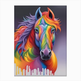 Rainbow Horse 29 Canvas Print