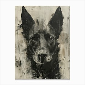 'Black Dog' Canvas Print