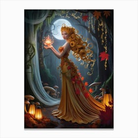 Fairy In The Forest 1 Canvas Print