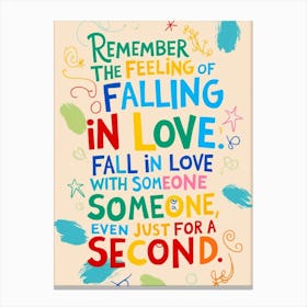 Falling In Love Canvas Print