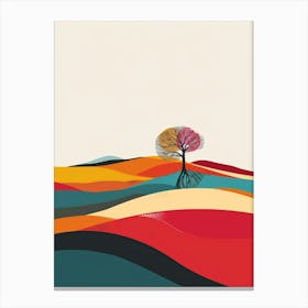 Tree In A Field 1 Canvas Print