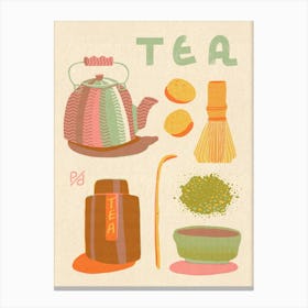 For The Love Of Tea Canvas Print