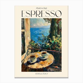 Genoa Espresso Made In Italy 3 Poster Canvas Print