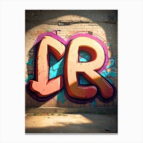 Graffiti Letter R Canvas Print