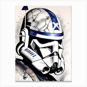 Captain Rex Star Wars Painting (12) Canvas Print