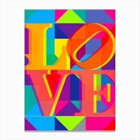 COLORFUL LOVE Canvas Print