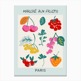 Fruit Market Paris Canvas Print