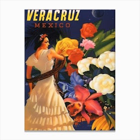 Woman From Veracruz, Mexico Canvas Print