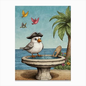 Pirate Bird 2 Canvas Print