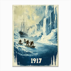 Aihrgdesign A Vintage Adventure Poster Of A Dramatic Polar Re 6ef11cd0 Bb78 4941 B034 A54d0cad31ec 0 Canvas Print