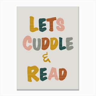 Lets Cuddle Read Canvas Print
