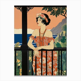 Hawaiian Woman Canvas Print