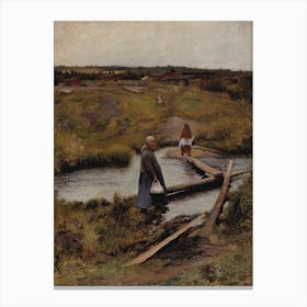 The Shortcut (1892), Pekka Halonen Canvas Print
