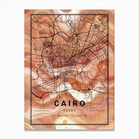 Cairo Map Canvas Print