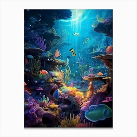 Underwater Painting Canvas Print