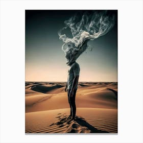 Smoke In The Desert Canvas Print