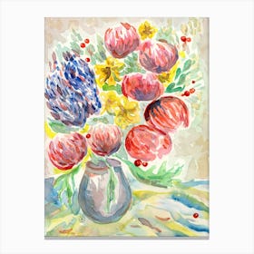 Watercolour Floral Canvas Print