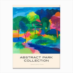 Abstract Park Collection Poster Ibirapuera Park Bogota Colombia 2 Canvas Print