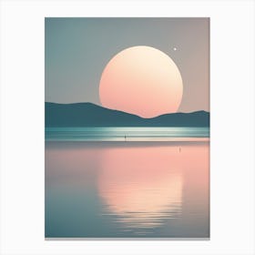 Sunset Over Water Canvas Print
