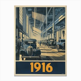 Aihrgdesign A Vintage Industrial Poster Celebrating Automobil 6818944d 9477 4bd3 9d6a 519a39eef274 3 Canvas Print