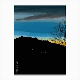 Sunset Time Canvas Print