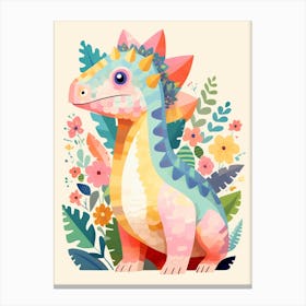 Colourful Dinosaur Suchomimus 2 Canvas Print