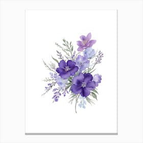 Watercolor Flowers 6 Canvas Print