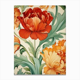 Wallpaper Floral Pattern 24 Canvas Print