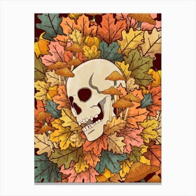 Autumnal Skull Canvas Print