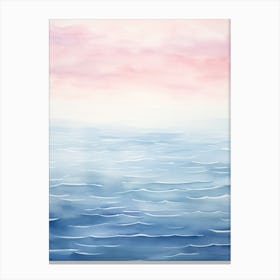 Watercolor Ocean Background 1 Canvas Print