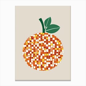 Orange Mosaic Canvas Print